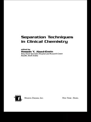cover image of Separation Techniques in Clinical Chemistry